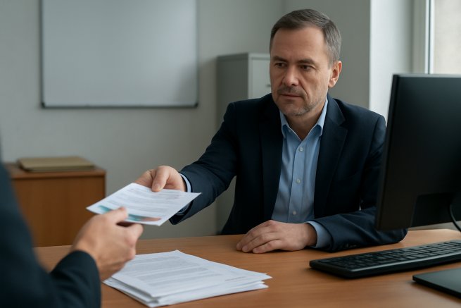 Czy urzędnik gminy może rozdawać reklamy firmy?